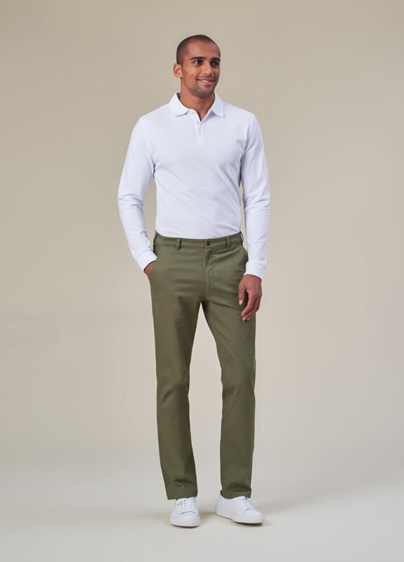 Pánske elastické Chino Leo Classic fit Brook Taverner - Bežná dĺžka 80 cm