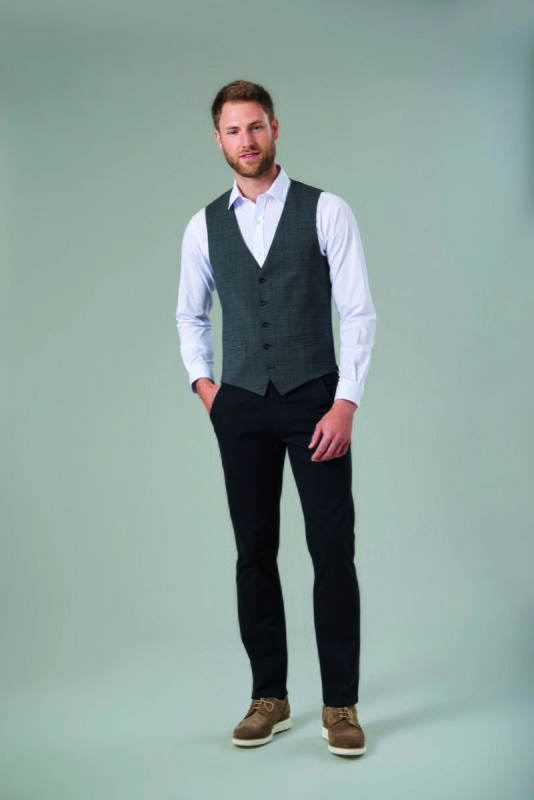 Pánské elegantní chino Miami Slim Fit Brook Taverner - Nezakončená délka 91 cm