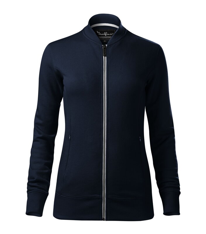 Dámska mikina na zips s elegantným golierom Dámska mikina na zips s elegantným golierom
