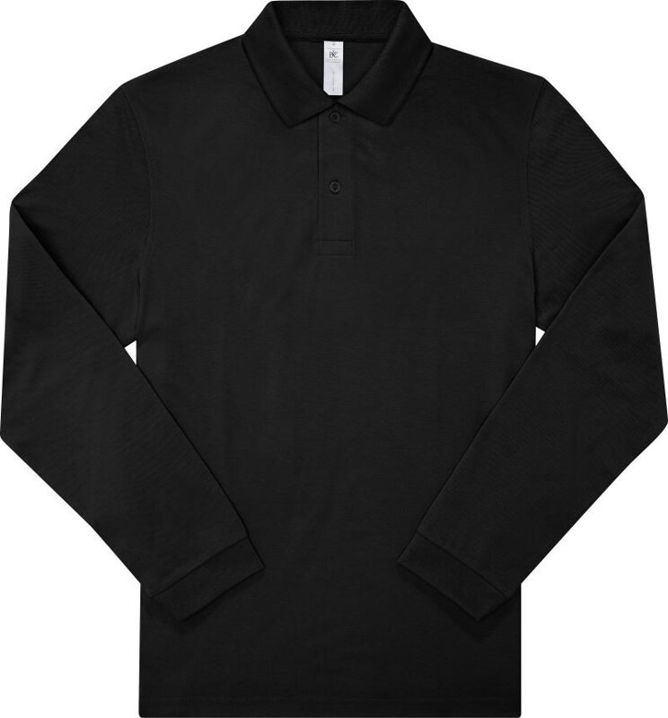 Pánske piqué polo s dlhým rukávom B&C Pánske piqué polo s dlhým rukávom B&C