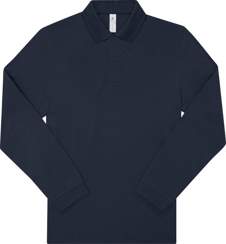 Pánske piqué polo s dlhým rukávom B&C Pánske piqué polo s dlhým rukávom B&C