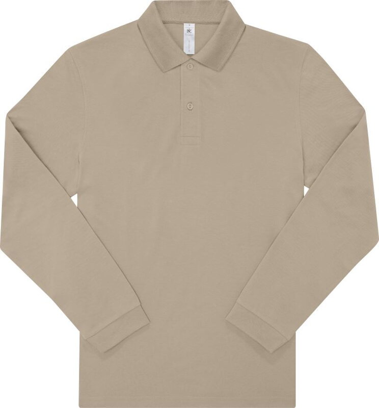 Pánske piqué polo s dlhým rukávom B&C Pánske piqué polo s dlhým rukávom B&C