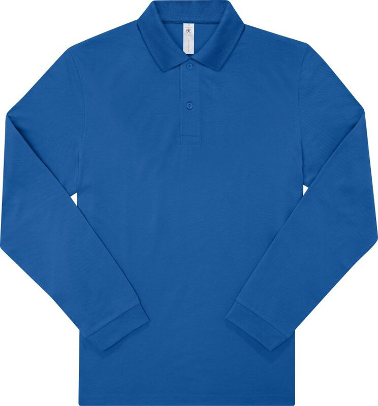 Pánske piqué polo s dlhým rukávom B&C Pánske piqué polo s dlhým rukávom B&C