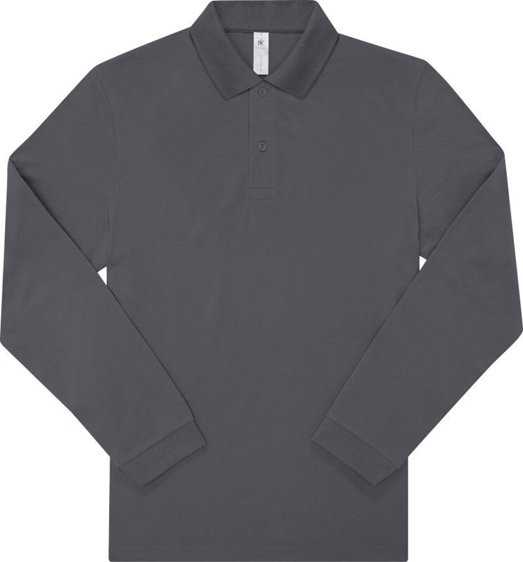 Pánske piqué polo s dlhým rukávom B&C Pánske piqué polo s dlhým rukávom B&C
