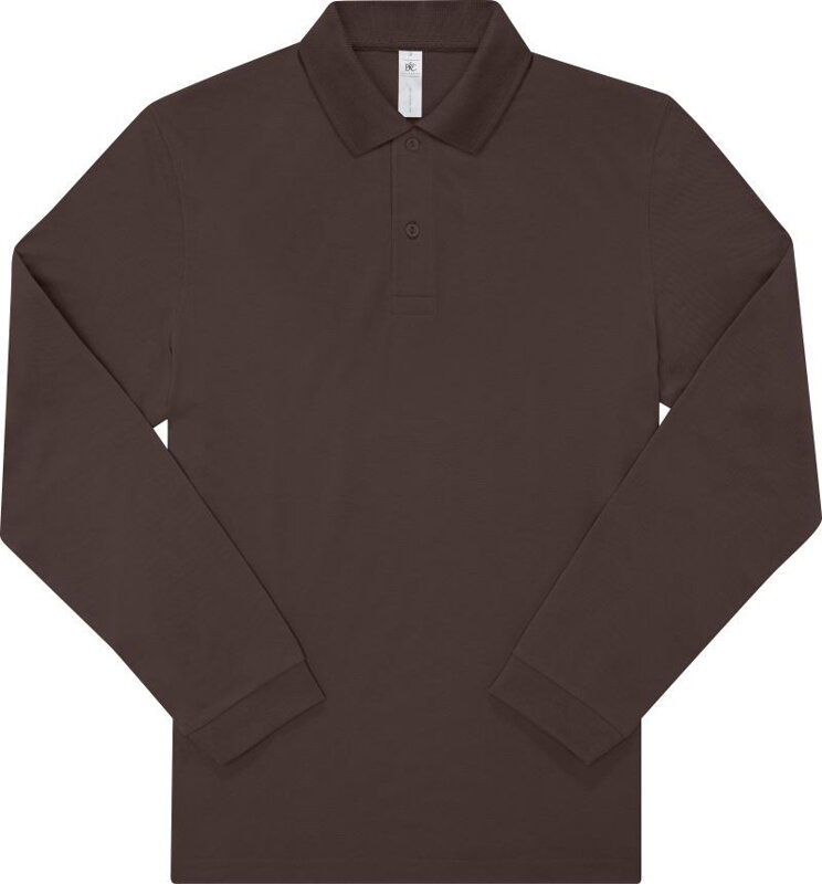 Pánske piqué polo s dlhým rukávom B&C Pánske piqué polo s dlhým rukávom B&C