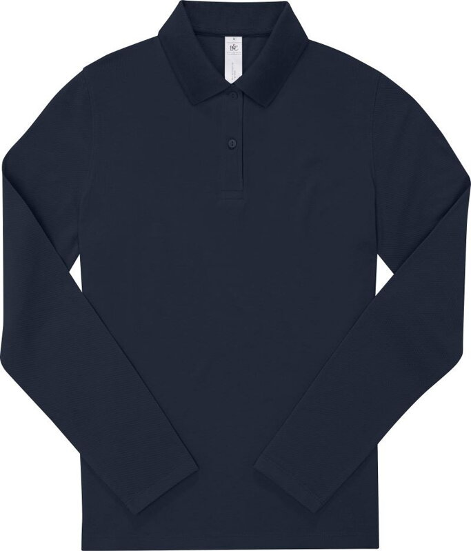 Dámske piqué polo s dlhým rukávom B&C Dámske piqué polo s dlhým rukávom B&C