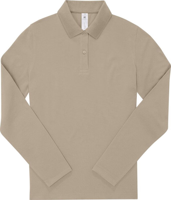 Dámske piqué polo s dlhým rukávom B&C Dámske piqué polo s dlhým rukávom B&C
