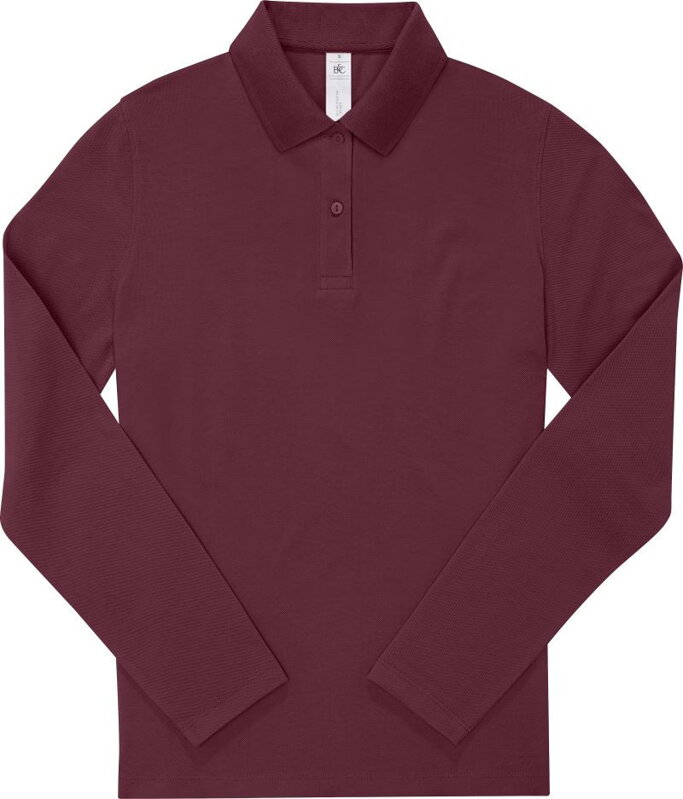 Dámske piqué polo s dlhým rukávom B&C Dámske piqué polo s dlhým rukávom B&C