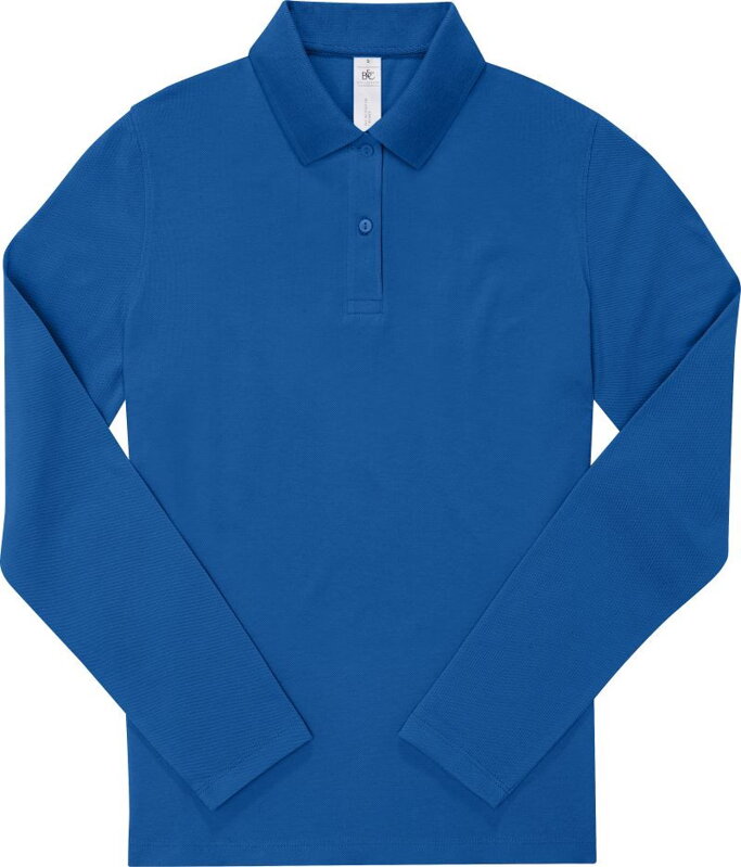 Dámske piqué polo s dlhým rukávom B&C Dámske piqué polo s dlhým rukávom B&C