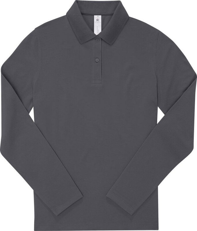 Dámske piqué polo s dlhým rukávom B&C Dámske piqué polo s dlhým rukávom B&C