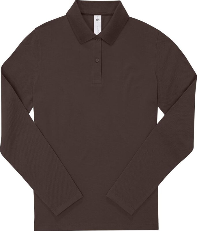 Dámske piqué polo s dlhým rukávom B&C Dámske piqué polo s dlhým rukávom B&C