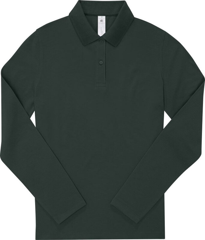 Dámske piqué polo s dlhým rukávom B&C Dámske piqué polo s dlhým rukávom B&C
