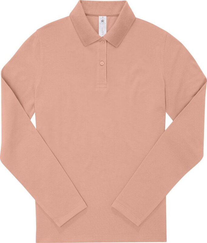Dámske bavlnené piqué polo s dlhým rukávom B&C Dámske bavlnené piqué polo s dlhým rukávom B&C