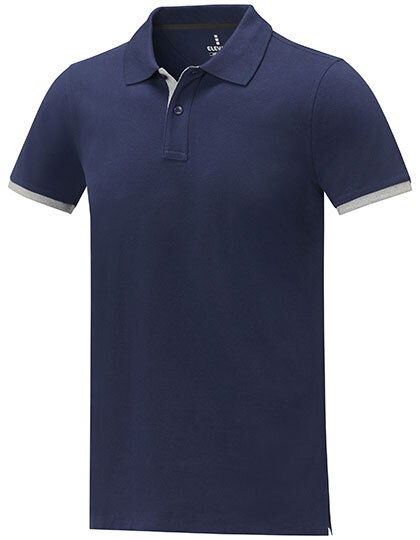 Pánske bavlnené piqué polo s kontrastnými prvkami ELEVATE Pánske bavlnené piqué polo s kontrastnými prvkami ELEVATE