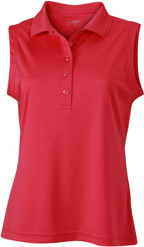 Elegantné dámske polo bez rukávov z rýchlo schnúceho materiálu Elegantné dámske polo bez rukávov z rýchlo schnúceho materiálu