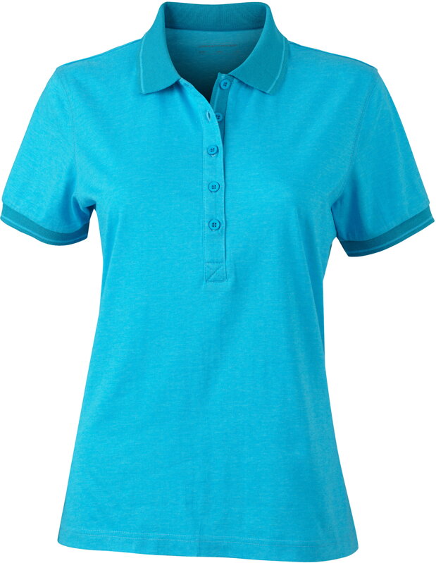 Dámske džersejové melírované polo James & Nicholson Dámske džersejové melírované polo James & Nicholson