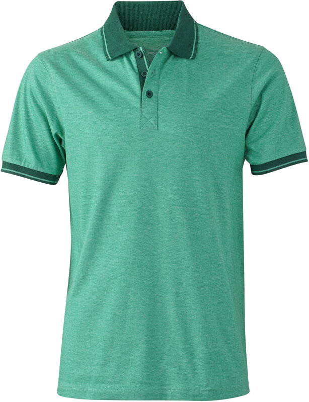 Pánske džersejové melírované polo James & Nicholson Pánske džersejové melírované polo James & Nicholson