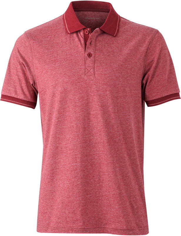 Pánske džersejové melírované polo James & Nicholson Pánske džersejové melírované polo James & Nicholson
