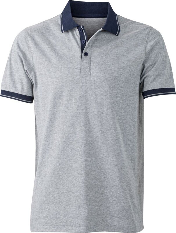 Pánske džersejové melírované polo James & Nicholson Pánske džersejové melírované polo James & Nicholson