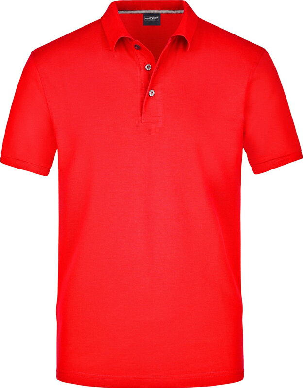Pánske piqué polo z pima 3 gombíky krátky rukáv James Nicholson Pánske piqué polo z pima 3 gombíky krátky rukáv James Nicholson
