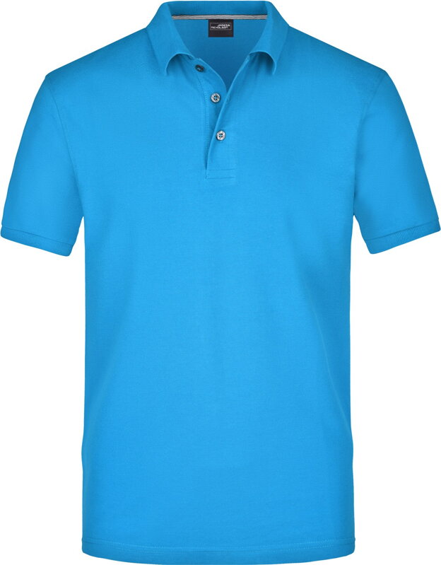 Pánske piqué polo z pima 3 gombíky krátky rukáv James Nicholson Pánske piqué polo z pima 3 gombíky krátky rukáv James Nicholson