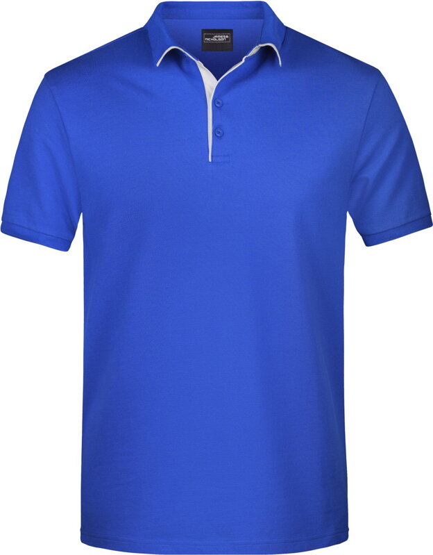 Pánske piqué polo s légou v kontraste 100% česaná bavlna James Nicholson Pánske piqué polo s légou v kontraste 100% česaná bavlna James Nicholson