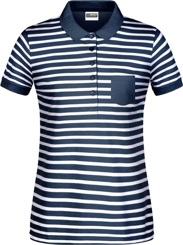 Elegantné námornícke polo piqué s vreckom dámske 100% česaná Bio bavlna Elegantné námornícke polo piqué s vreckom dámske 100% česaná Bio bavlna