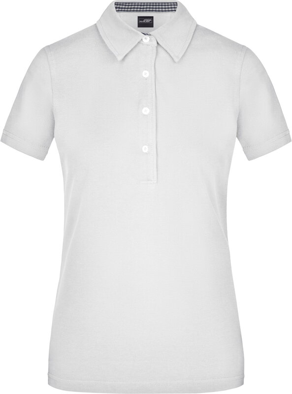 Dámska polo košeľa kockovaný kontrast 100% česaná bavlna James Nicholson Dámska polo košeľa kockovaný kontrast 100% česaná bavlna James Nicholson