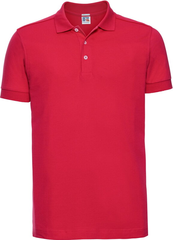 Russell pánské elastické polo bavlna & Lycra® delší střih Slim fit