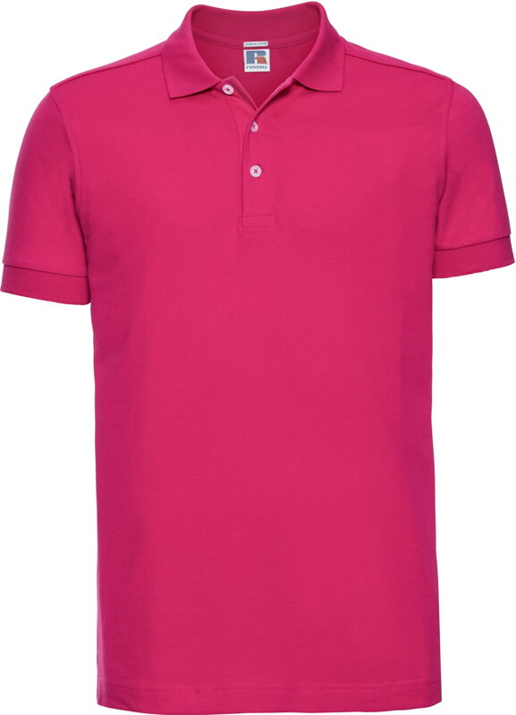 Russell pánske elastické polo bavlna & Lycra® dlhší strih Slim fit