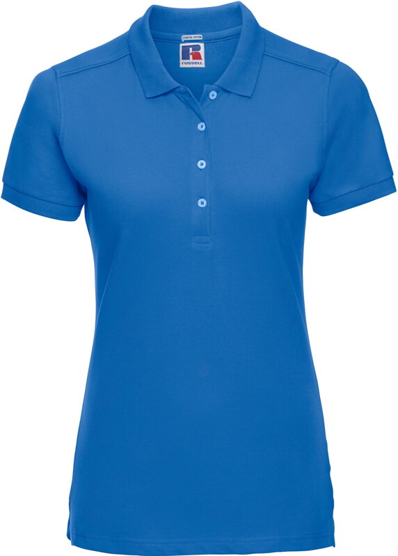 Russell dámske elastické polo bavlna & Lycra® dlhší strih Slim fit