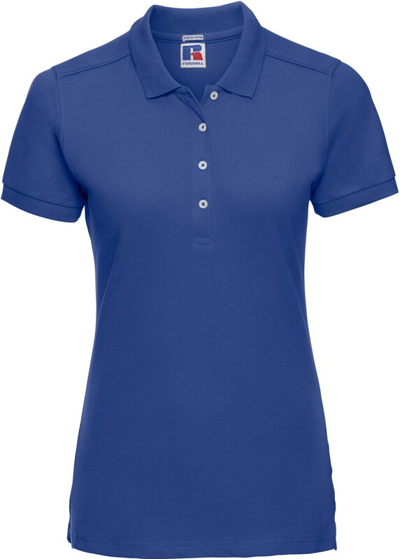 Russell dámske elastické polo bavlna & Lycra® dlhší strih Slim fit