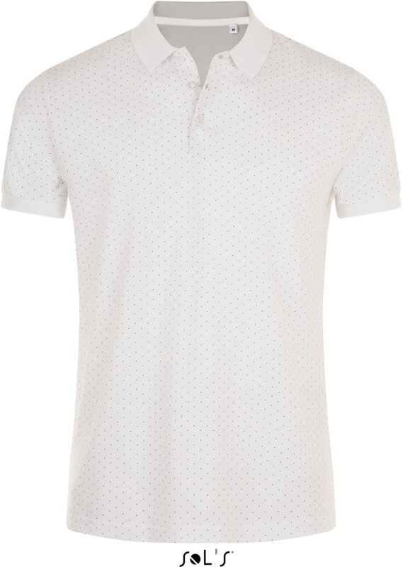 Bodkované polo piqué pánske česaná bavlna slim fit Bodkované polo piqué pánske česaná bavlna slim fit