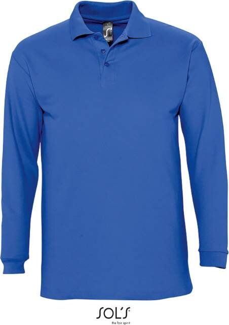Piqué polo s dlhým rukávom pánske SOL'S Piqué polo s dlhým rukávom pánske SOL'S
