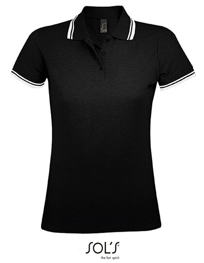 Priliehavé dámske polo s kontrastnými prvkami SOL´S Priliehavé dámske polo s kontrastnými prvkami SOL´S