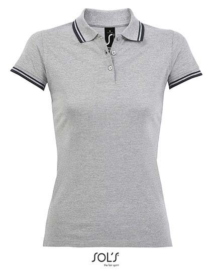 Priliehavé dámske polo s kontrastnými prvkami SOL´S Priliehavé dámske polo s kontrastnými prvkami SOL´S