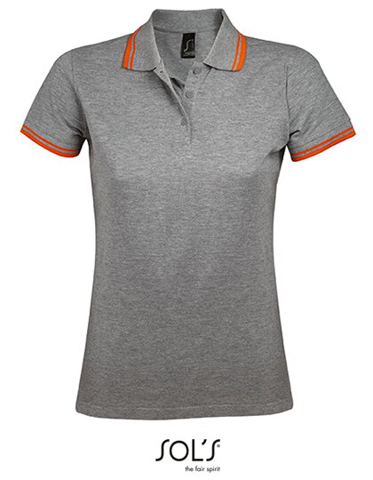 Priliehavé dámske polo s kontrastnými prvkami SOL´S Priliehavé dámske polo s kontrastnými prvkami SOL´S