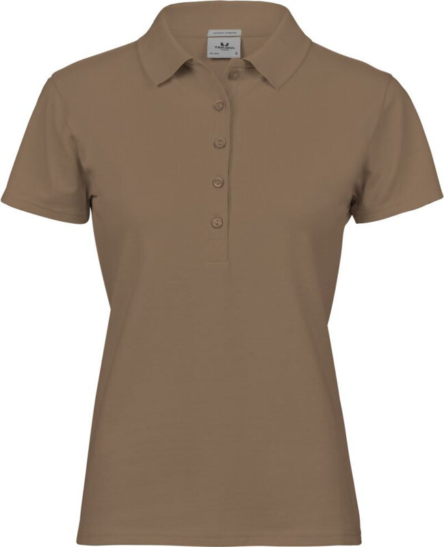 Tee Jays dámske elastické polo krátky rukáv zapínanie 5 gombíkov