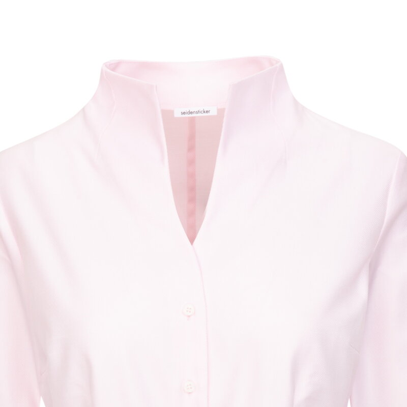 Dámská nežehlivá košile Slim fit růžová s dlouhým rukávem Seidensticker