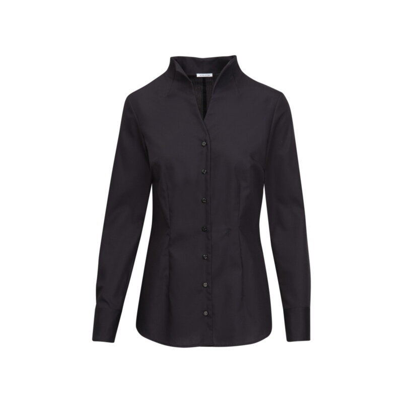 Dámská elegantní černá non iron slim fit košile se stojáčkem Seidensticker Dámská elegantní černá non iron slim fit košile se stojáčkem Seidensticker