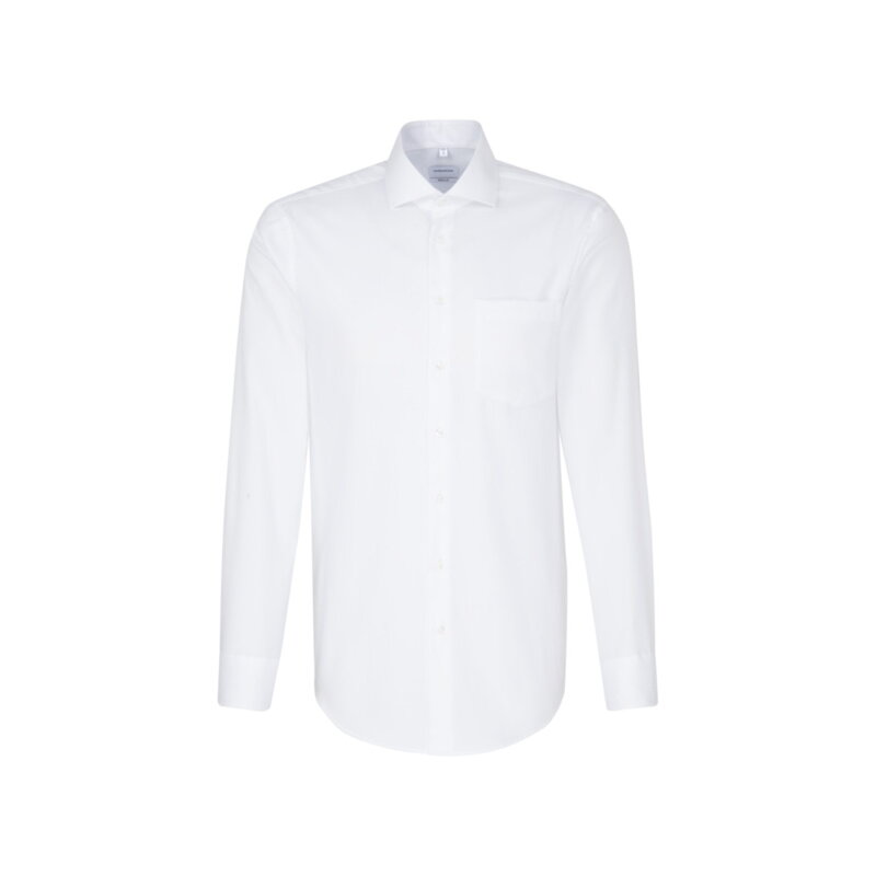 Pánska biela oxford non iron košeľa s dlhým rukávom regular fit Seidensticker Pánska biela oxford non iron košeľa s dlhým rukávom regular fit Seidensticker