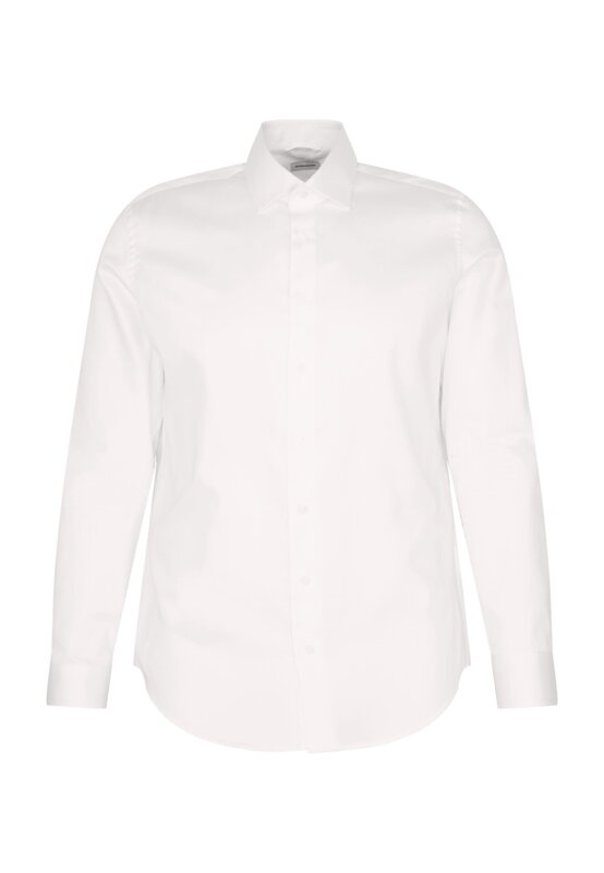 Seidensticker luxusná pánska biela Slim fit košeľa Cover Easy Care satén