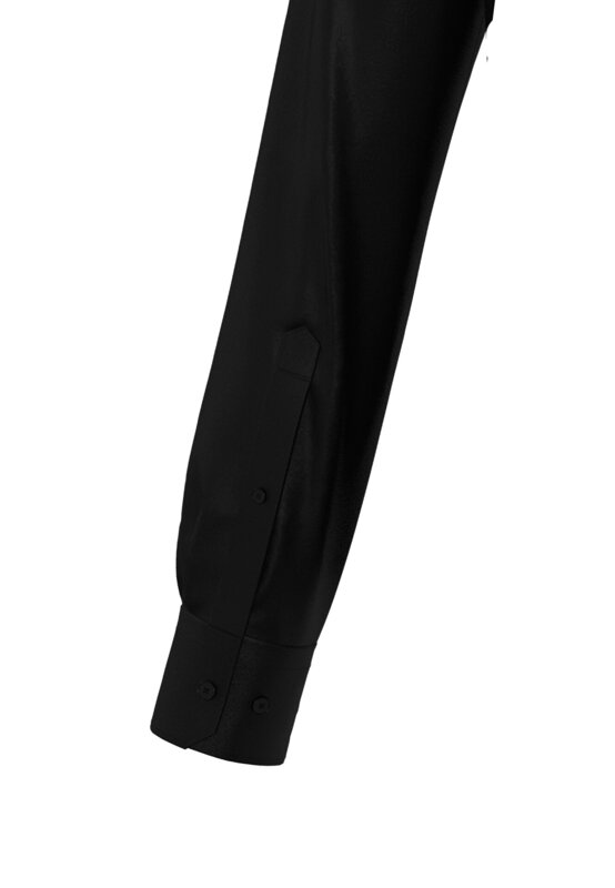 Seidensticker luxusná pánska čierna Slim fit košeľa Cover Easy Care satén