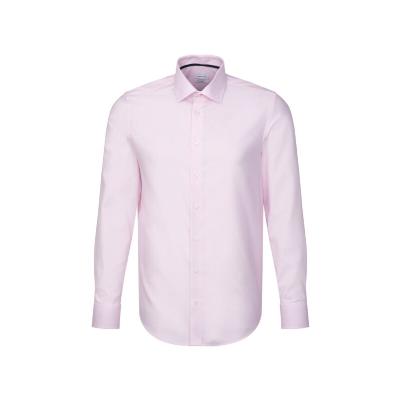 Pánska tenká nežehlivá košeľa svetlo ružovej farby Seidensticker