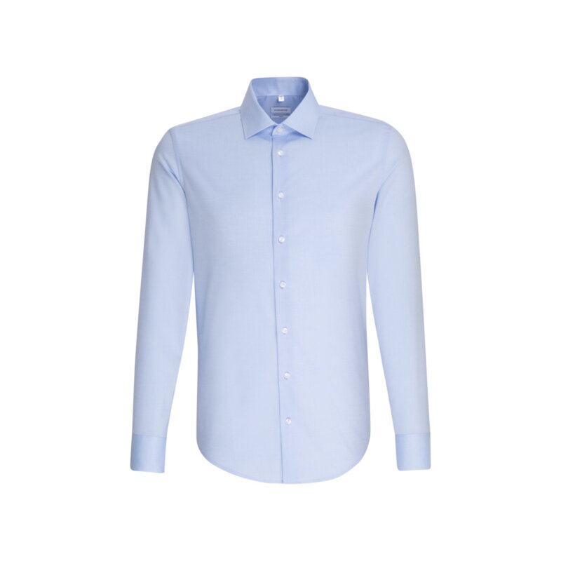 Pánska svetlo modrá nežehlivá košeľa Slim fit s dlhým rukávom Seidensticker