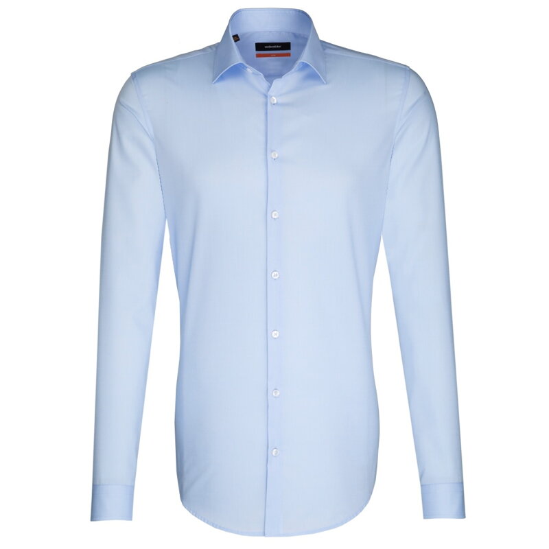 Pánska modrá nežehlivá košeľa Slim fit Seidensticker Predlžený rukáv