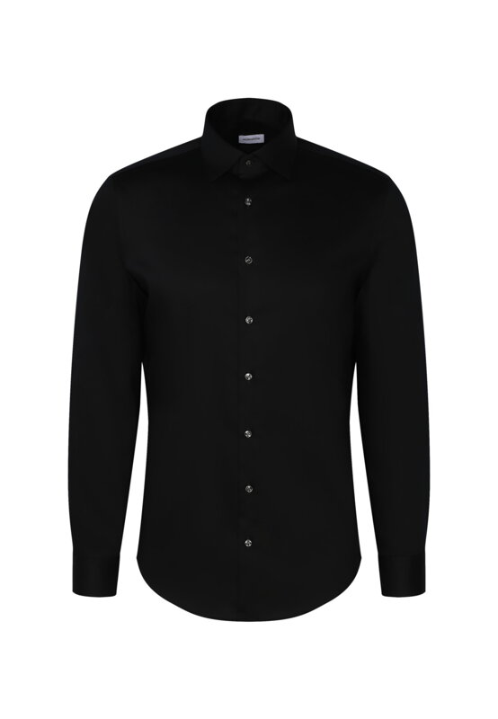 Seidensticker pánska čierna Shaped fit košeľa Cover Easy Care