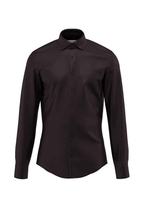 Seidensticker luxusná pánska čierna Shaped fit košeľa Cover Easy Care satén