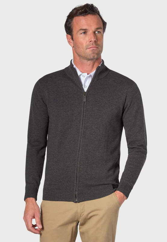 Pánský cardigan za zip Columbus Brook Taverner 