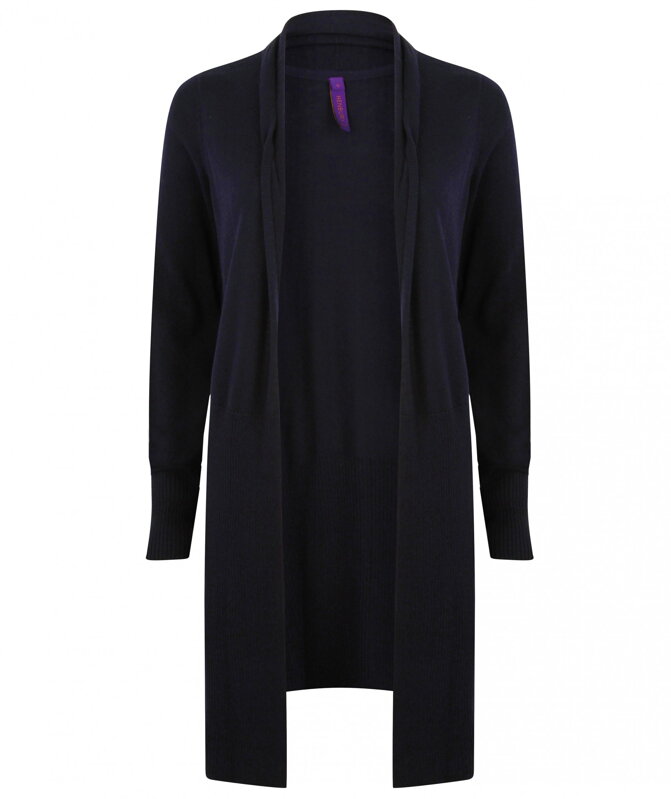 Dámsky volný pletený cardigan dlhý Henbury Dámsky volný pletený cardigan dlhý Henbury